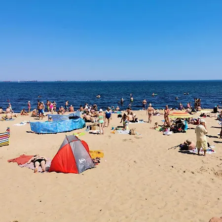 Flou Przystan Letnica 2, Plaza 700m Апартаменты Гданьск