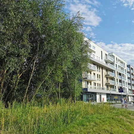 Апартаменты Flou Przystan Letnica 2, Plaza 700m Гданьск